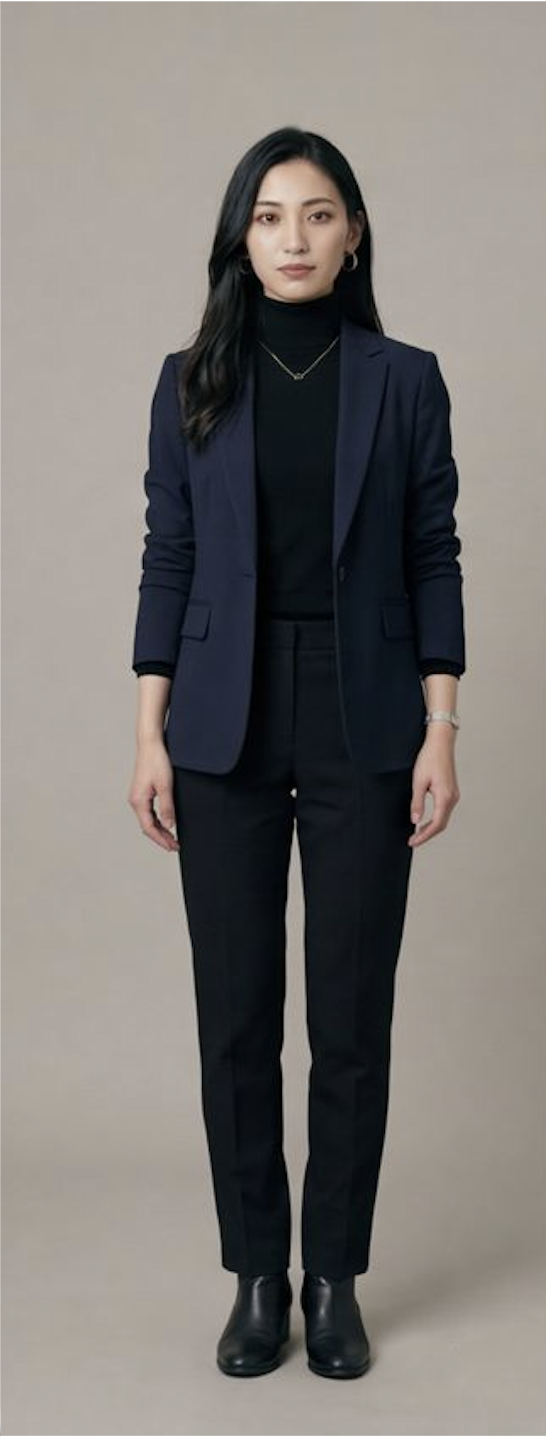 Character in original outfit